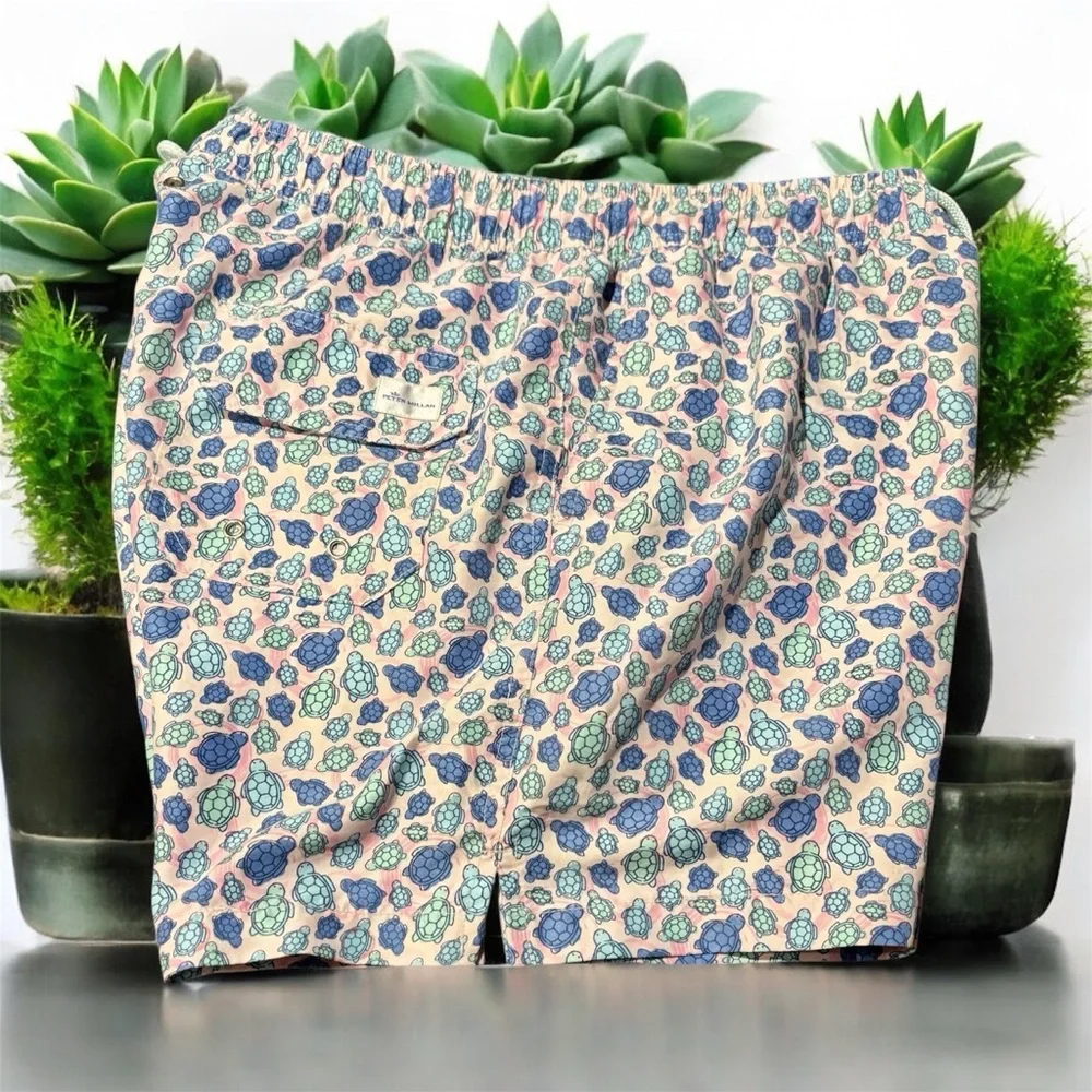 ⛱️PETER MILLAR Seaside Collection Turtle Swim Trunks⛱️